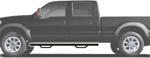 N-Fab - N-Fab Nerf Step 15-17 Ford F-150 SuperCab - Gloss Black - Cab Length - 3in - F1577QC - Image 1