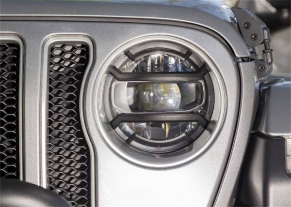 Rugged Ridge - Rugged Ridge Elite Euro Guard Kit, Headlight, Black; 18-21 Jeep Wrangler / 20-21 Gladiator 11230.21 - Image 1