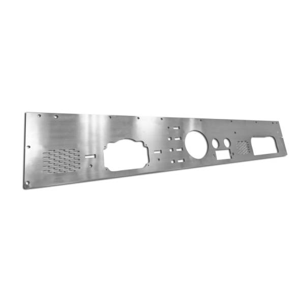 Rugged Ridge - Rugged Ridge Dash Panel, Pre-Cut Holes, Stainless Steel; 76-86 Jeep CJ 11144.12 - Image 1