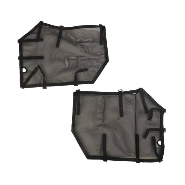 Rugged Ridge - Rugged Ridge Fortis Tube Door Covers, Front Pair, Black, 18-21 Jeep Wrangler JL/JLU 13579.53 - Image 1