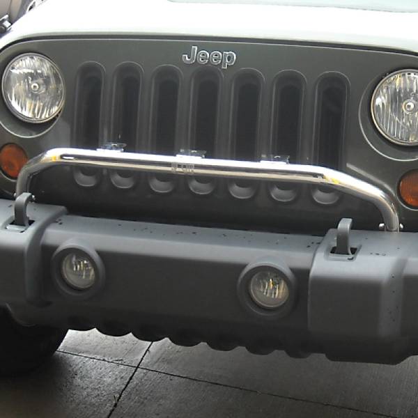 Rugged Ridge - Rugged Ridge Light Bar, Bumper Mounted, Stainless Steel; 07-18 Jeep Wrangler JK 11138.20 - Image 1