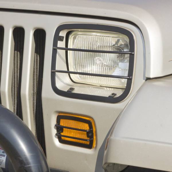 Rugged Ridge - Rugged Ridge Euro Guard Kit, Headlight and Turn Signal; 87-95 Jeep Wrangler YJ 11230.02 - Image 1