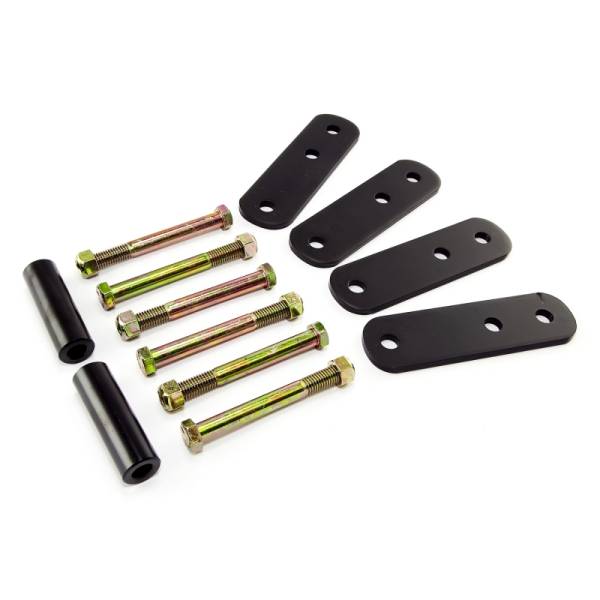 Rugged Ridge - Rugged Ridge Suspension Leaf Spring Shackle Kit, Front, 1 Inch Lift; 87-95 Wrangler 18265.13 - Image 1