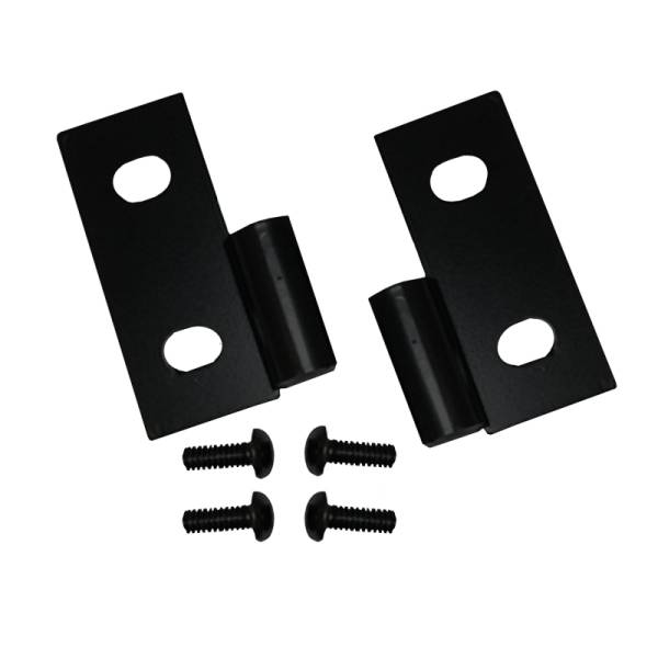 Rugged Ridge - Rugged Ridge Door Hinge Brackets, Lower, Black; 76-06 Jeep CJ/Wrangler YJ/TJ 11202.03 - Image 1