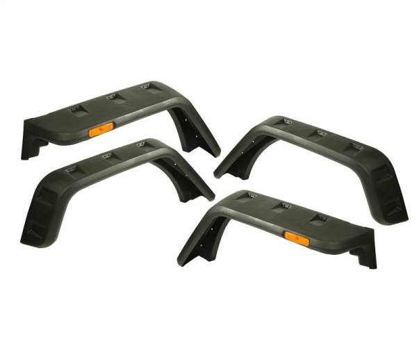 Rugged Ridge - Rugged Ridge Hurricane Fender Flare Kit, EU, Textured; 07-18 Jeep Wrangler JK 11640.09 - Image 1