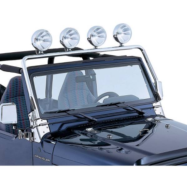 Rugged Ridge - Rugged Ridge Light Bar, Full Frame, Stainless Steel; 97-06 Jeep Wrangler TJ 11138.01 - Image 1