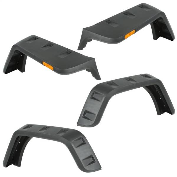 Rugged Ridge - Rugged Ridge Hurricane Fender Flare Kit, EU, Smooth; 07-18 Jeep Wrangler JK 11640.26 - Image 1