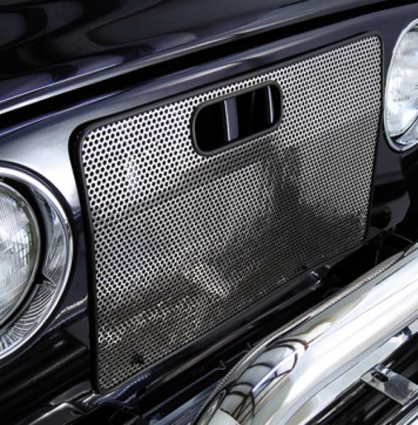 Rugged Ridge - Rugged Ridge Grille Screen, Stainless Steel; 97-06 Jeep Wrangler TJ 11106.03 - Image 1