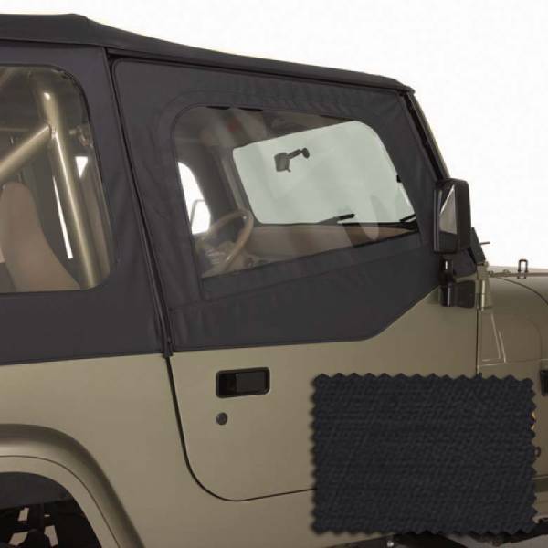 Rugged Ridge - Rugged Ridge Door Kit, Upper, Black Diamond; 88-95 Jeep Wrangler YJ 13713.35 - Image 1