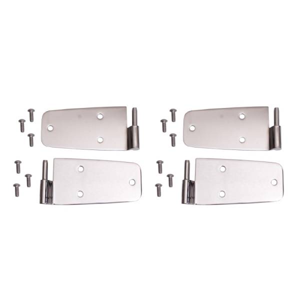 Rugged Ridge - Rugged Ridge Door Hinge Kit, Stainless Steel; 76-93 Jeep CJ/Wrangler YJ 11113.01 - Image 1