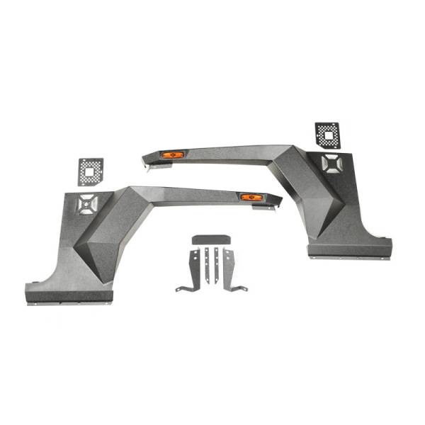 Rugged Ridge - Rugged Ridge XHD Armor Fender Kit, Front, Pair; 07-18 Jeep Wrangler JK/JKU 11615.01 - Image 1