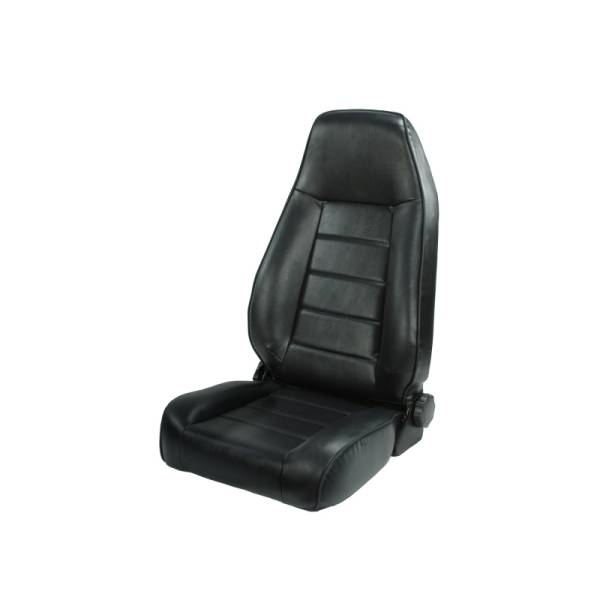 Rugged Ridge - Rugged Ridge Seat, High-Back, Front, Reclinable, Black; 76-02 CJ/Wrangler YJ/TJ 13402.01 - Image 1