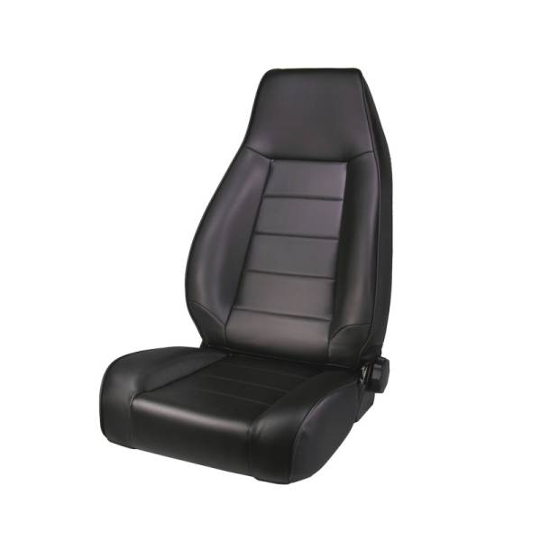 Rugged Ridge - Rugged Ridge Seat, High-Back, Front, Reclinable, Black Denim; 76-02 CJ/Wrangler 13402.15 - Image 1