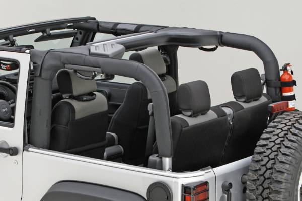 Rugged Ridge - Rugged Ridge This black polyester roll bar cover from Rugged Ridge, 07-18 Jeep Wrangler JKs. 13613.02 - Image 1