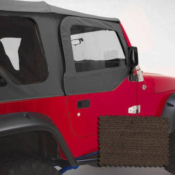 Rugged Ridge - Rugged Ridge Door Kit, Upper, Khaki Denim; 97-06 Jeep Wrangler TJ 13714.36 - Image 1