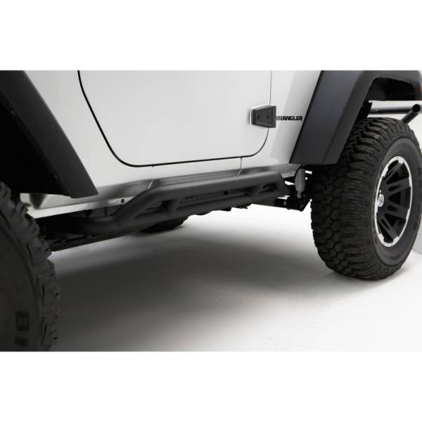 Rugged Ridge - Rugged Ridge RRC Rocker Guard Kit, Black; 07-18 Jeep Wrangler JK, 2 Door 11504.23 - Image 1