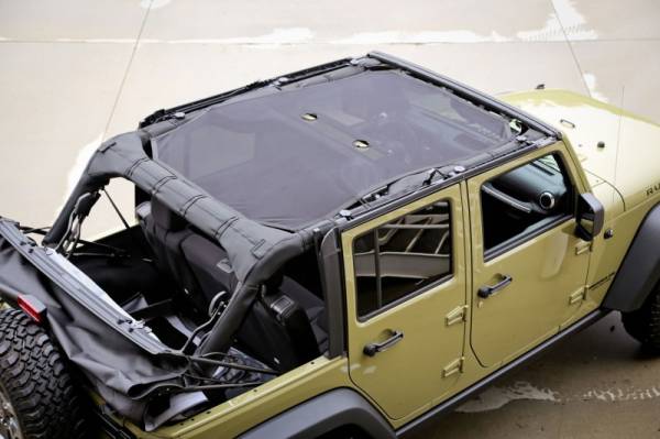 Rugged Ridge - Rugged Ridge Eclipse Sun Shade, Full, Black; 07-18 Jeep Wrangler JKU, 4 Door 13579.05 - Image 1