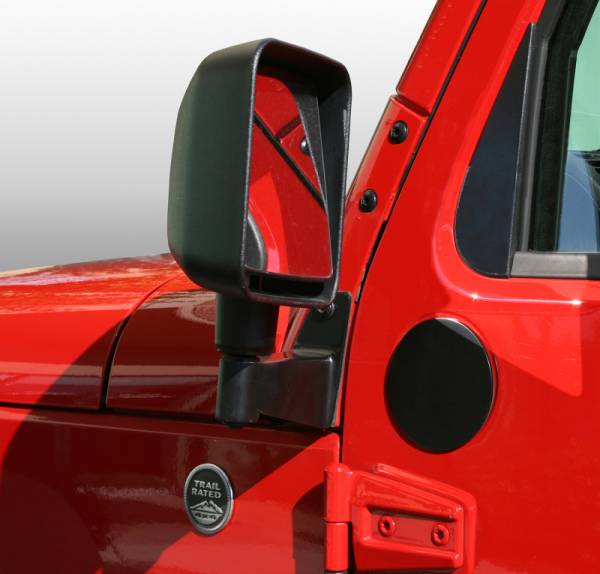 Rugged Ridge - Rugged Ridge Mirror Filler Plate Kit, Pair; 07-18 Jeep Wrangler JK 11025.05 - Image 1