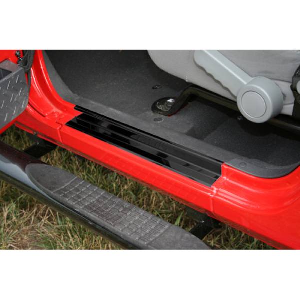 Rugged Ridge - Rugged Ridge Entry Guard Kit, Door Sill, Black; 07-18 Jeep Wrangler JK 11216.10 - Image 1