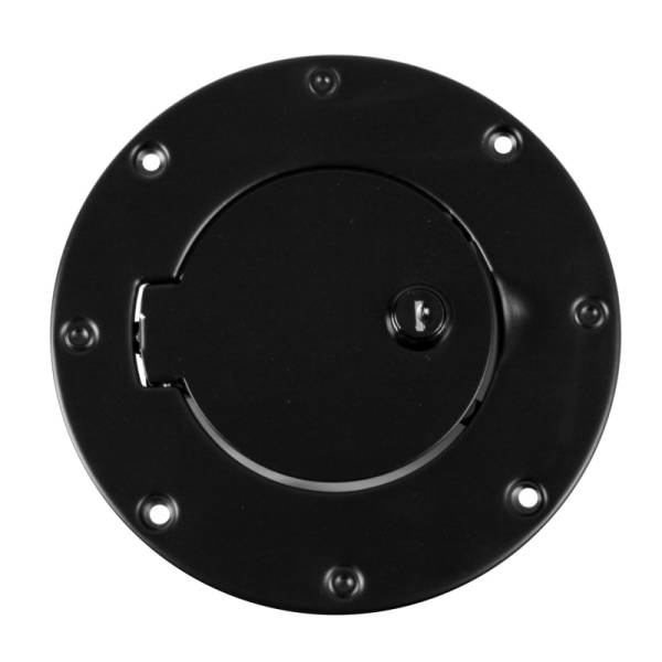 Rugged Ridge - Rugged Ridge Gas Cap Door, Locking, Black; 97-06 Jeep Wrangler TJ 11229.04 - Image 1