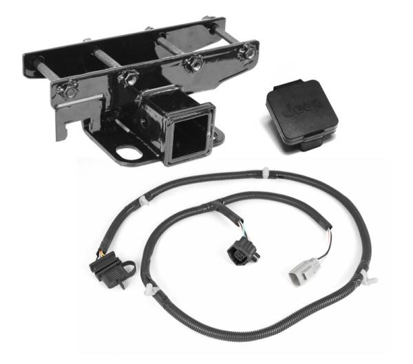 Rugged Ridge - Rugged Ridge Trailer Hitch Kit, Jeep Logo; 07-18 Jeep Wrangler JK 11580.52 - Image 1