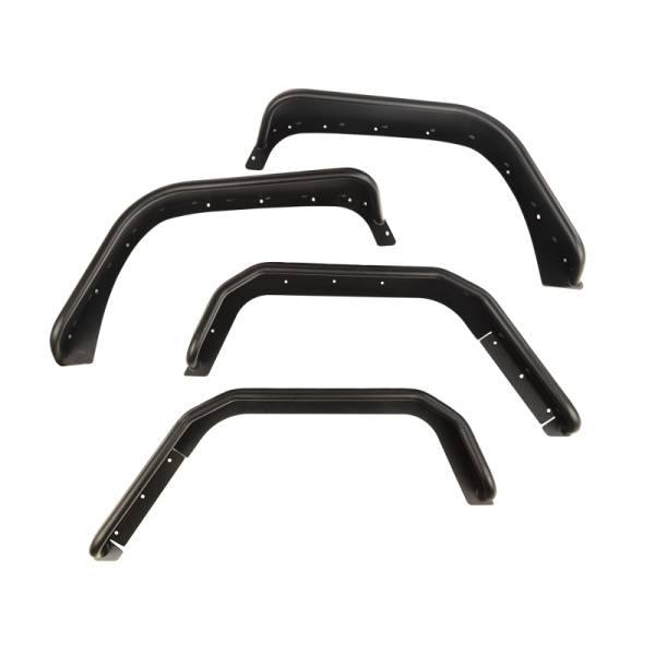 Rugged Ridge - Rugged Ridge Steel Tube Fender Flares; F/R Set; 07-18 Wrangler JK 11615.48 - Image 1