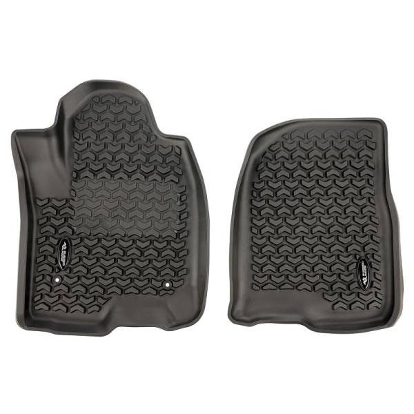 Rugged Ridge - Rugged Ridge Floor Liner, Front, Black; 2020 Chevy Silverado Crew Cab 82901.32 - Image 1