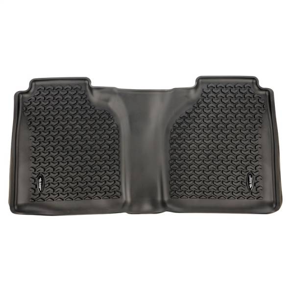 Rugged Ridge - Rugged Ridge Floor Liner, Rear, Black; 2020 Chevy Silverado Crew Cab 82951.17 - Image 1