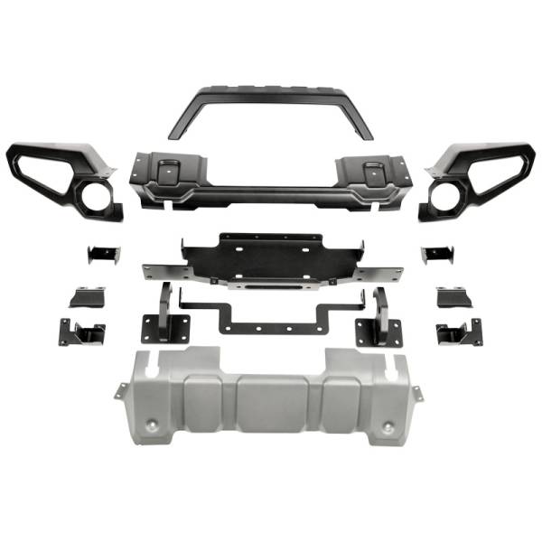 Rugged Ridge - Rugged Ridge Venator Front Bumper, W/Overrider & Winch Tray, 18-20 JL, 20-21 Gladiator JT 11549.41 - Image 1