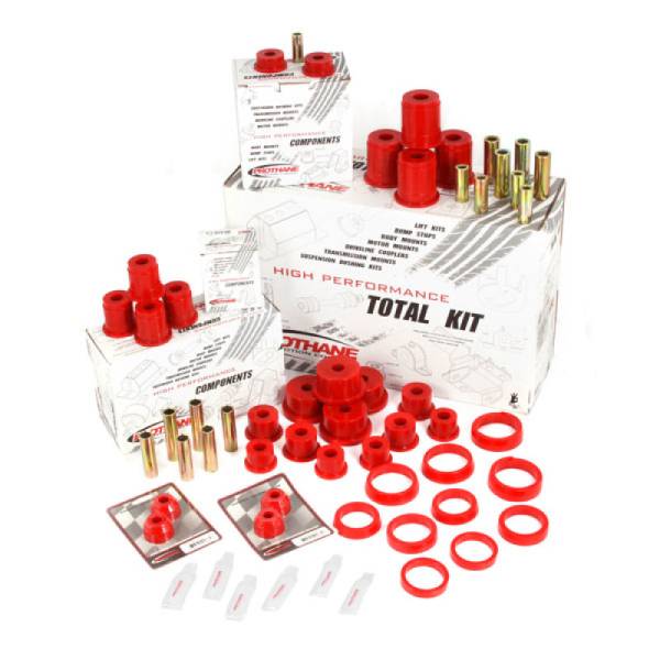 Rugged Ridge - Rugged Ridge Suspension Bushing Kit, Polyurethane, Red; 84-01 Jeep Cherokee XJ 18350.04 - Image 1