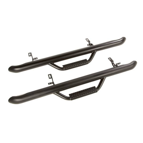 Rugged Ridge - Rugged Ridge Spartan Nerf Bar Kit, Textured Black; 12-18 Jeep Wrangler JK, 2 Door 11596.05 - Image 1