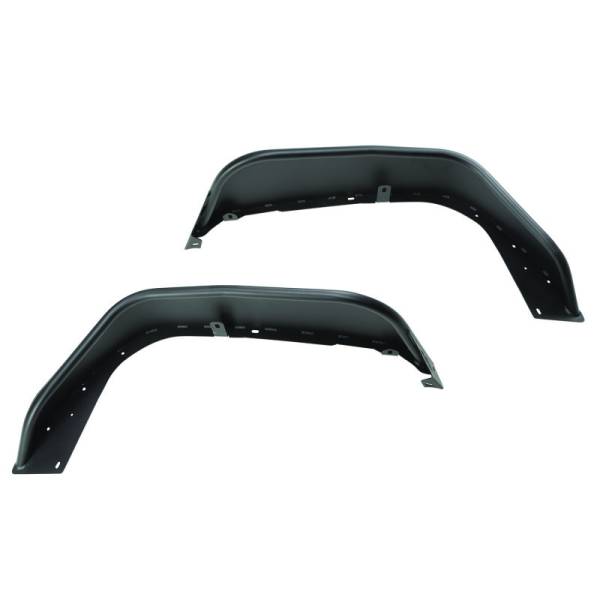 Rugged Ridge - Rugged Ridge HD Steel Tube Fenders, Front Pair, Black; 18-21 Jeep Wrangler JL 11615.71 - Image 1