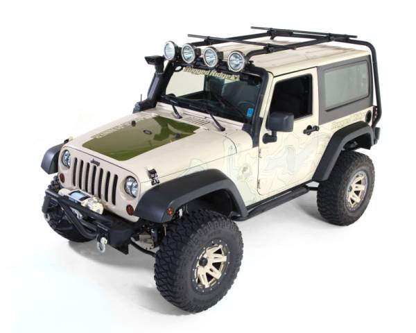 Rugged Ridge - Rugged Ridge Sherpa Roof Rack Kit; 07-18 Jeep Wrangler JK, 2 Door 11703.21 - Image 1
