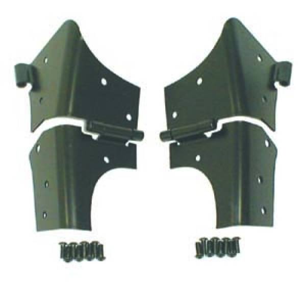 Rugged Ridge - Rugged Ridge Windshield Hinge Kit, Black; 97-06 Jeep Wrangler TJ 11209.02 - Image 1