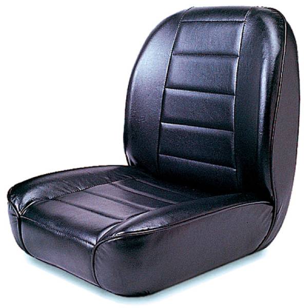 Rugged Ridge - Rugged Ridge Seat, Low-Back, Front, No-Recline, Black; 55-86 Jeep CJ 13400.01 - Image 1