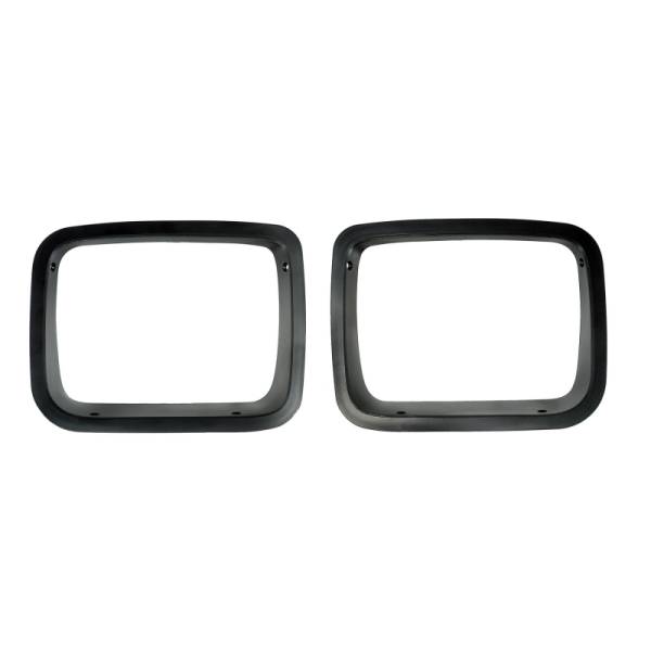 Rugged Ridge - Rugged Ridge Headlight Bezel Kit, Black; 87-95 Jeep Wrangler YJ 12419.24 - Image 1