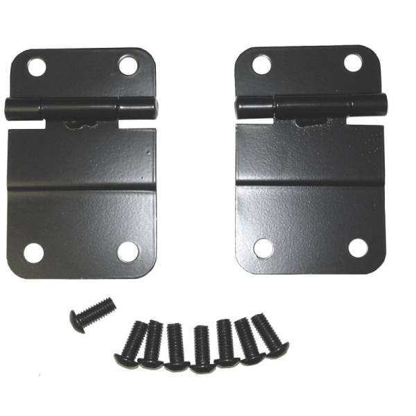 Rugged Ridge - Rugged Ridge Tailgate Hinge Kit, Lower, Black; 76-86 Jeep CJ 11207.01 - Image 1