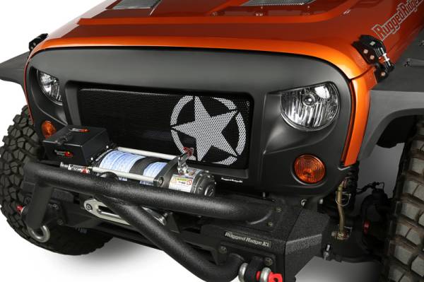 Rugged Ridge - Rugged Ridge Spartan Grille Kit, Star; 07-18 Jeep Wrangler JK 12034.31 - Image 1