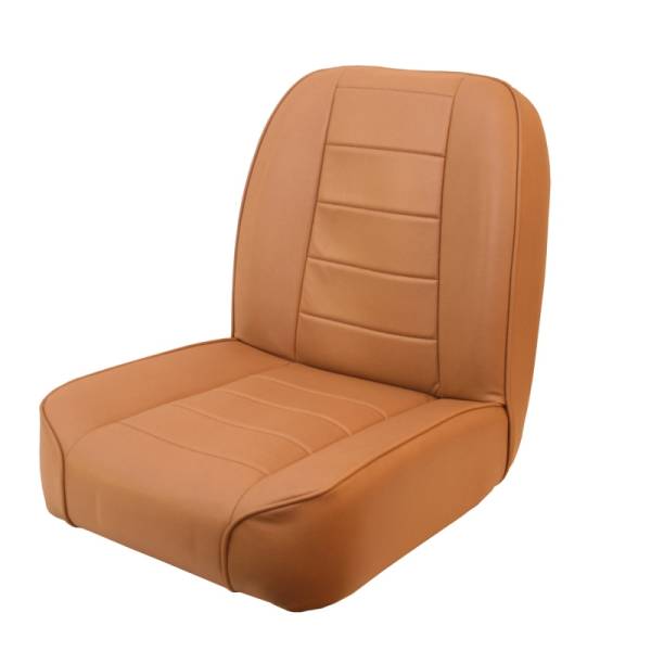 Rugged Ridge - Rugged Ridge Seat, Low-Back, Front, No-Recline, Tan; 55-86 Jeep CJ 13400.04 - Image 1