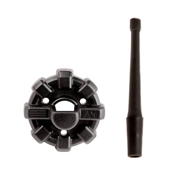 Rugged Ridge - Rugged Ridge Elite Antenna Base with 6" Reflex Antenna; 07-21 Jeep Wrangler / 20-21 Gladiator 17212.41 - Image 1