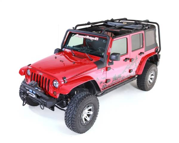 Rugged Ridge - Rugged Ridge Sherpa Roof Rack; 07-18 Jeep Wrangler JKU, 4 Door 11703.02 - Image 1