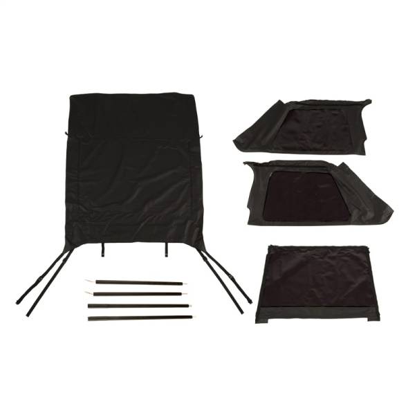 Rugged Ridge - Rugged Ridge Montana Soft Top, Bowless, Black Diamond; 04-06 Jeep Wrangler LJ 13790.34 - Image 1