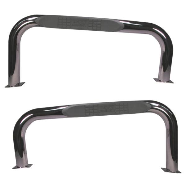 Rugged Ridge - Rugged Ridge Tube Side Step, Stainless Steel; 76-86 Jeep CJ 11522.03 - Image 1