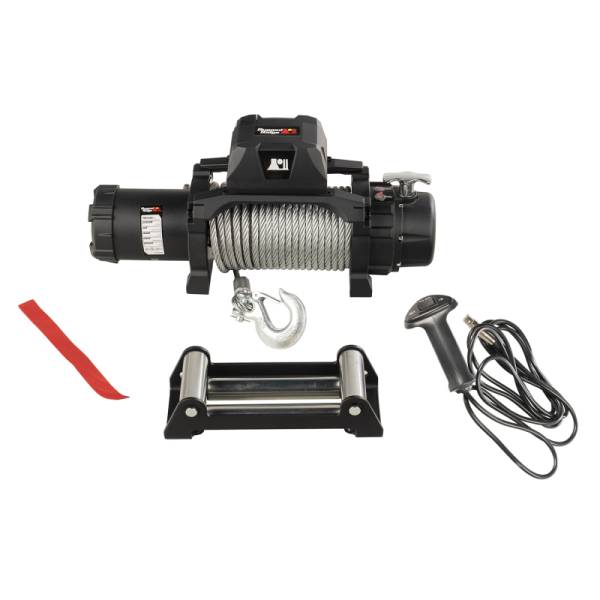 Rugged Ridge - Rugged Ridge Trekker Winch, 12,500 LBS, Cable, IP68 Waterproof, Wired Remote 15100.24 - Image 1