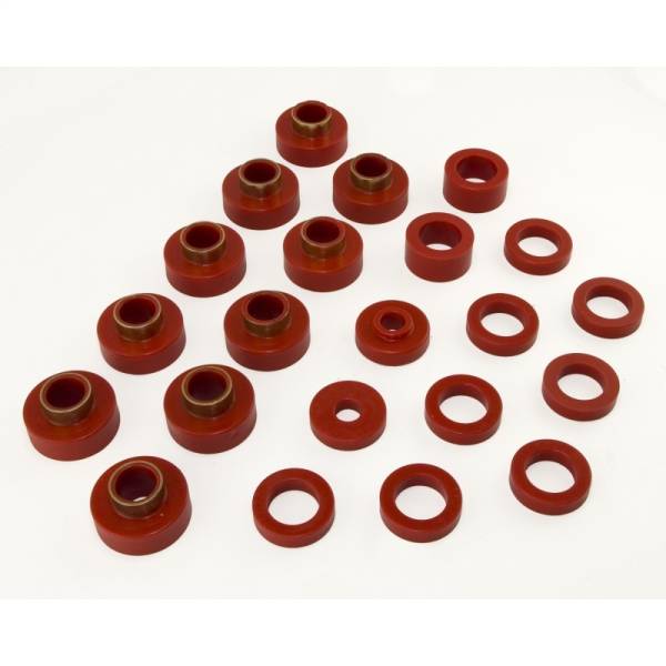 Rugged Ridge - Rugged Ridge Body Mount Kit, Red, 22 Pieces, 1980-1986 CJ7 by Rugged Ridge 18351.03 - Image 1