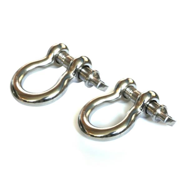 Rugged Ridge - Rugged Ridge D-Ring Shackle Kit, 3/4 Inch, Stainless Steel, Pair 11235.05 - Image 1