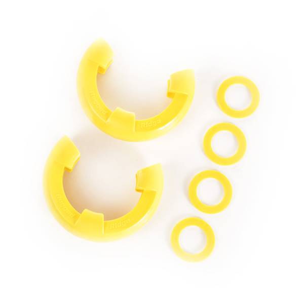 Rugged Ridge - Rugged Ridge D-Ring Shackle Isolator Kit, Yellow Pair, 3/4 inch 11235.32 - Image 1