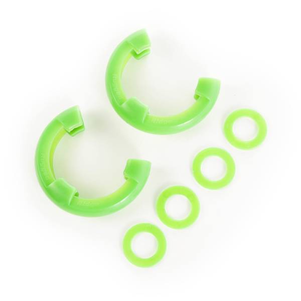 Rugged Ridge - Rugged Ridge D-Ring Shackle Isolator Kit, Green Pair, 3/4 inch 11235.33 - Image 1