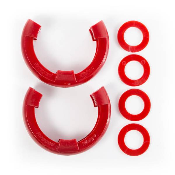 Rugged Ridge - Rugged Ridge D-Ring Shackle Isolator Kit, Red Pair, 3/4 inch 11235.31 - Image 1