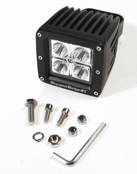 Rugged Ridge - Rugged Ridge Light Kit, 3 Inch, LED, Cube, 16 Watt, 840 Lumens 15209.03 - Image 1